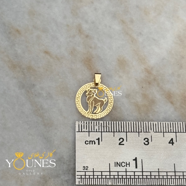 آویز طلا ماه تولد فروردین 1.5cm